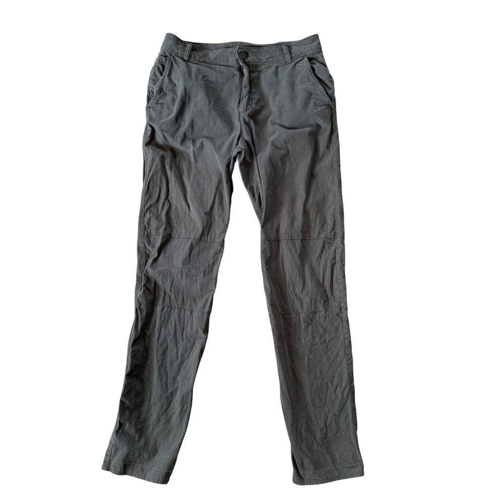 The North Face Womens 8 Hiking Outdoors Pants Zip Closure Green‎ Straight Leg